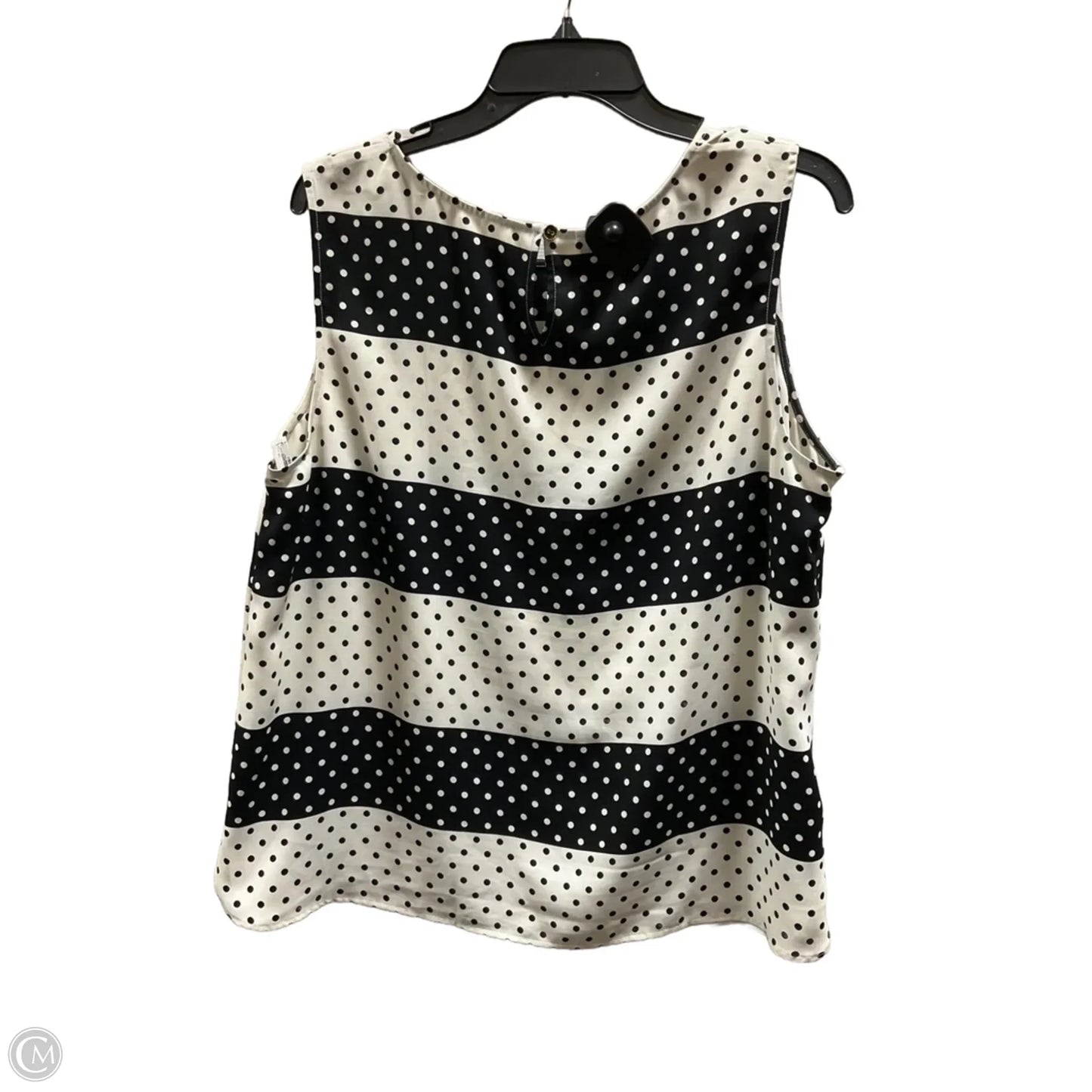 Top Sleeveless By Talbots In Polkadot Pattern, Size: Xl