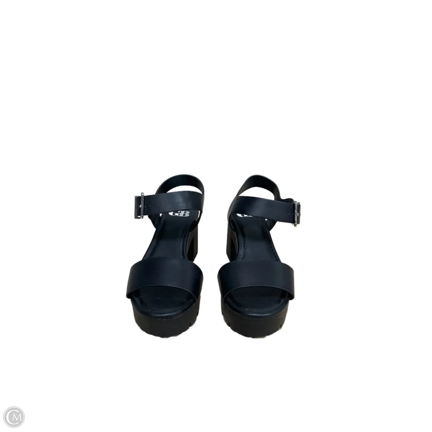 Sandals Heels Block By Gianni Bini In Black, Size: 6.5