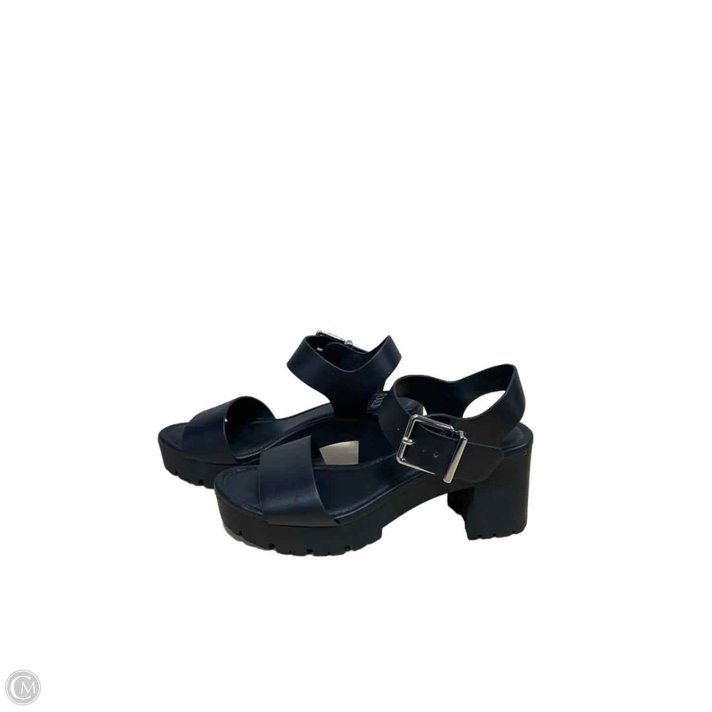 Sandals Heels Block By Gianni Bini In Black, Size: 6.5
