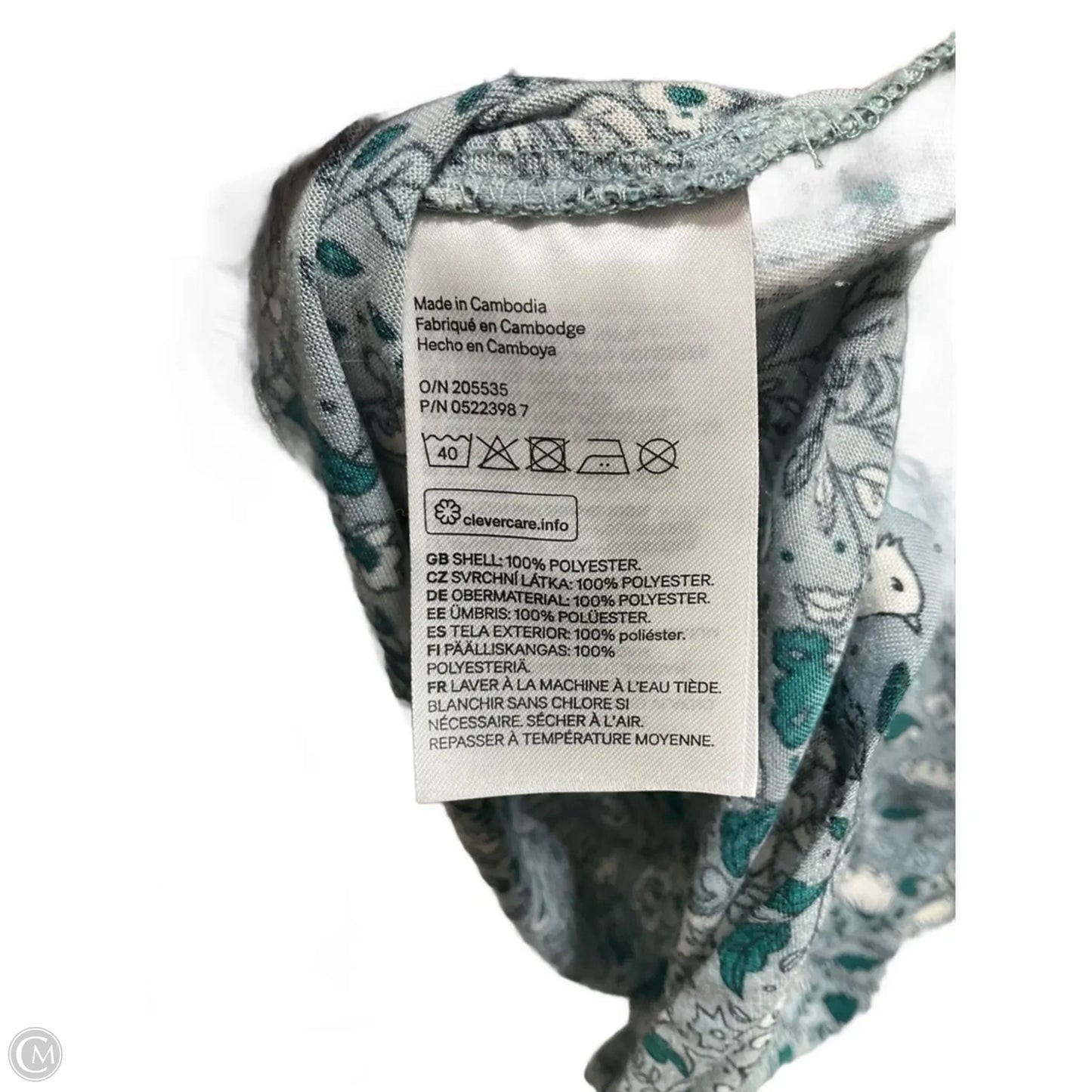 Top Long Sleeve By H&m In Blue, Size: L