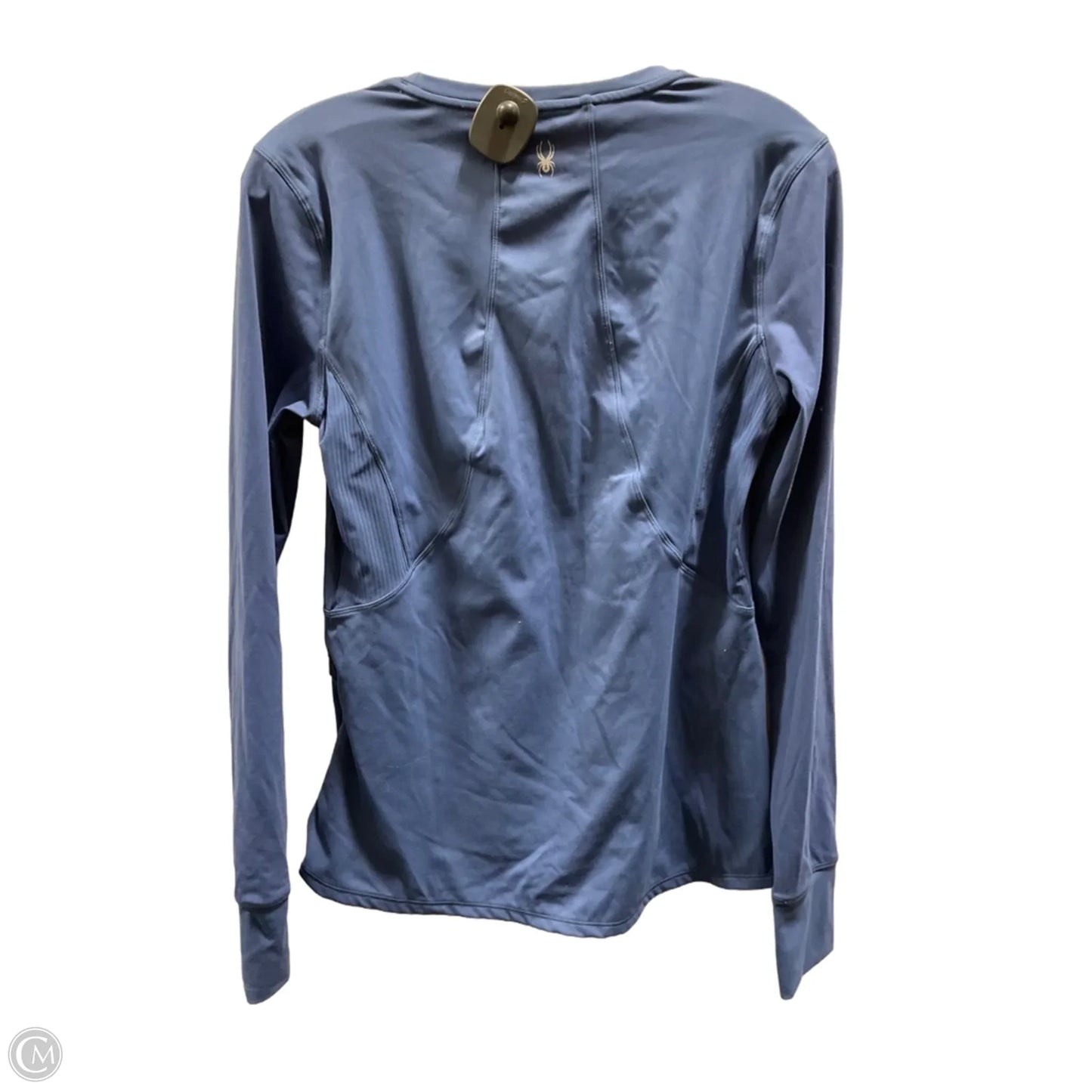 Athletic Top Long Sleeve Crewneck By Spyder In Blue, Size: M