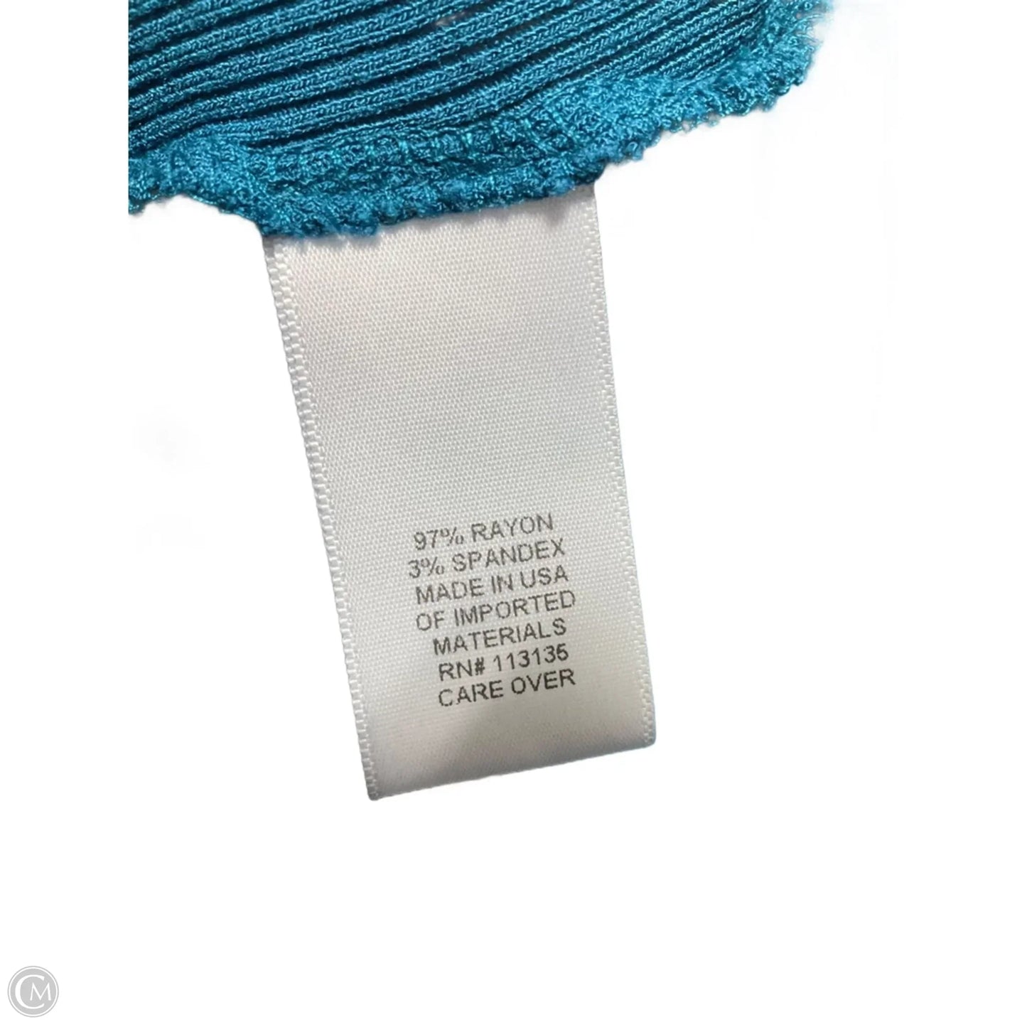 Top Short Sleeve By Leo And Nicole In Blue, Size: 3x