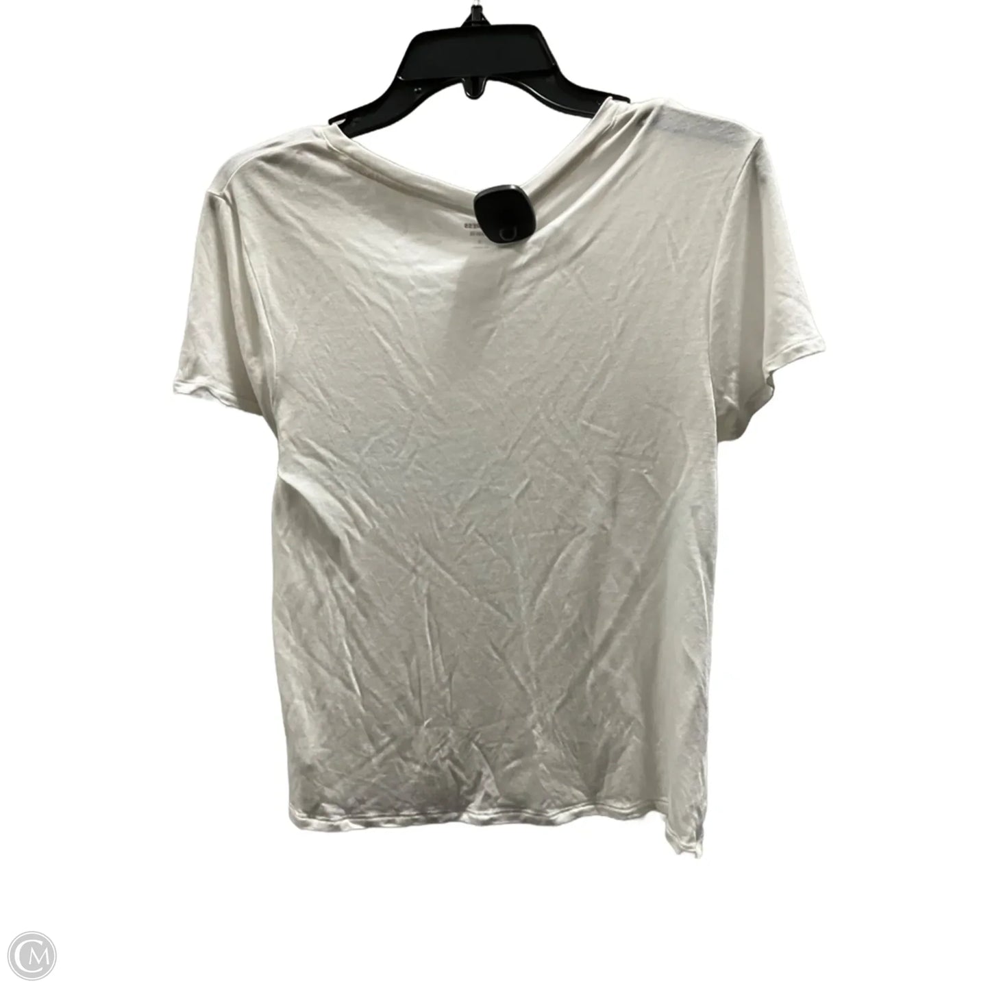 Top Short Sleeve Basic By Express In White, Size: Xs