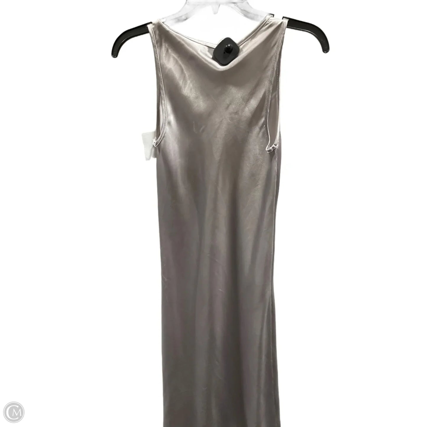 Dress Casual Maxi By Express In Silver, Size: Xs