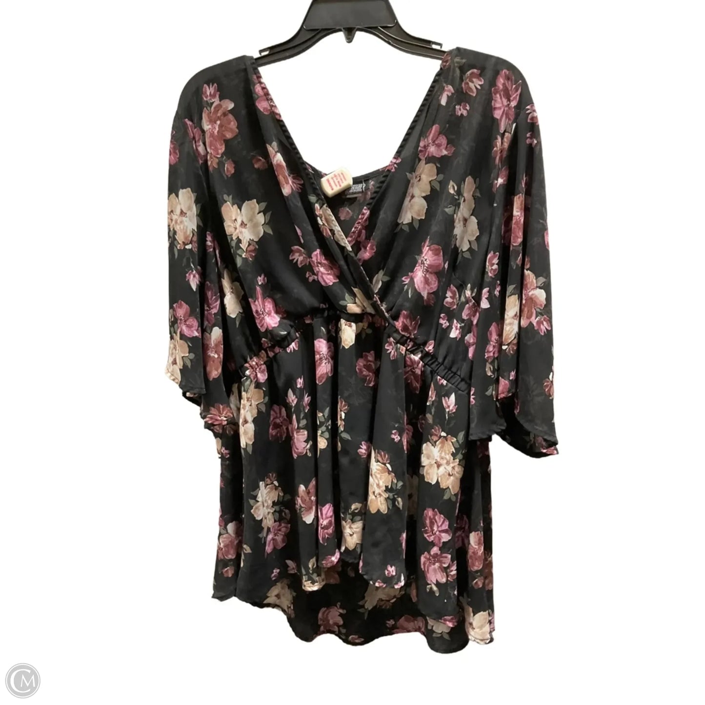 Top Short Sleeve By Torrid In Black, Size: 2x