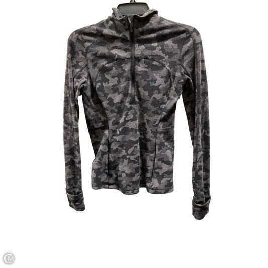 Athletic Top Long Sleeve Collar By Lululemon In Camouflage Print, Size: 4
