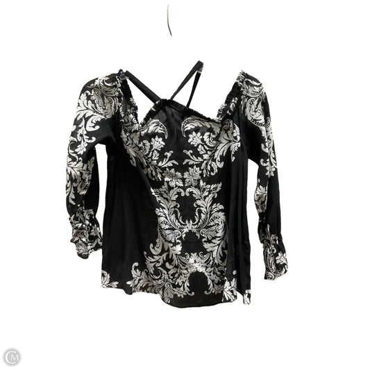 Top Long Sleeve By International Concepts In Black, Size: Mp