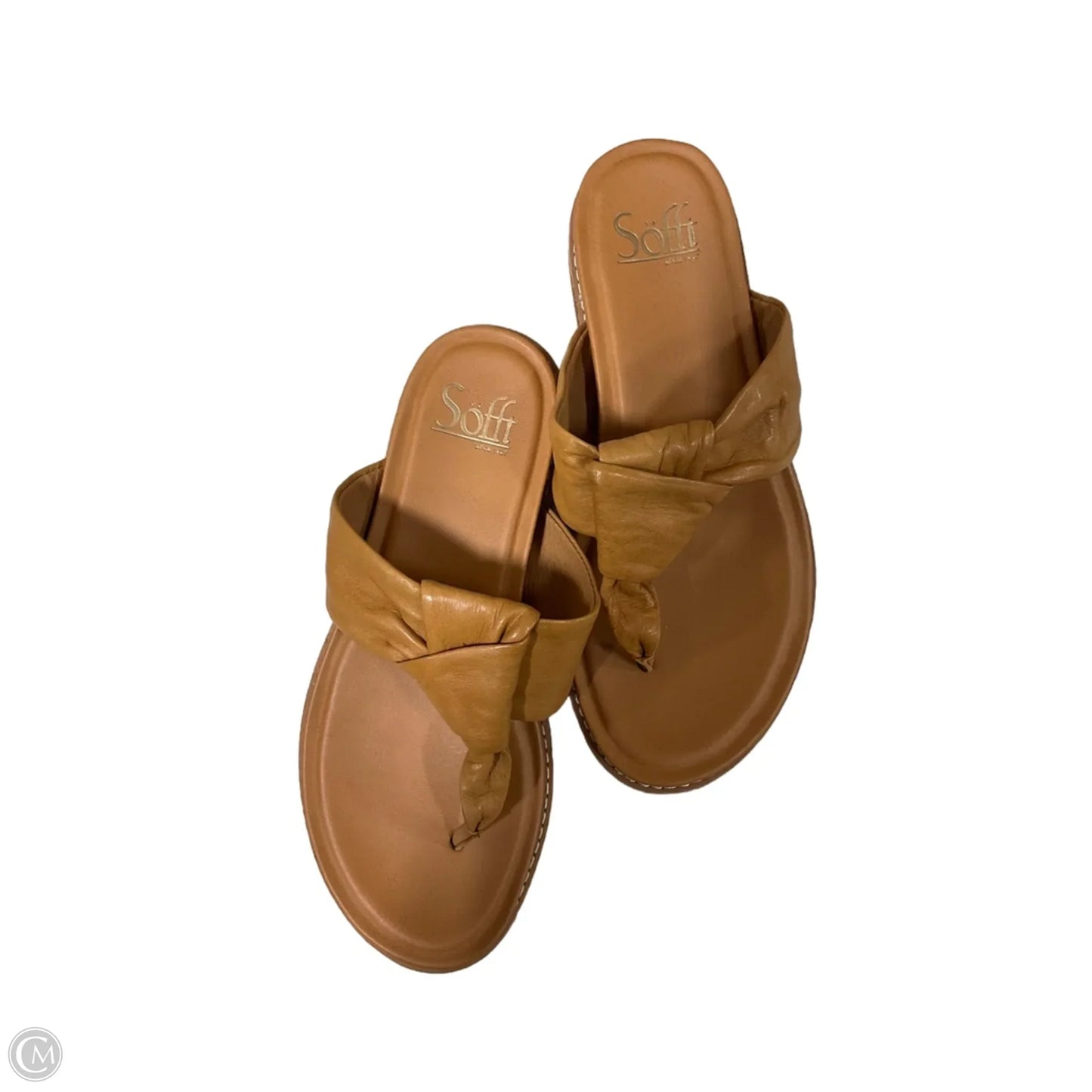 Sandals Flats By Sofft In Tan, Size: 6