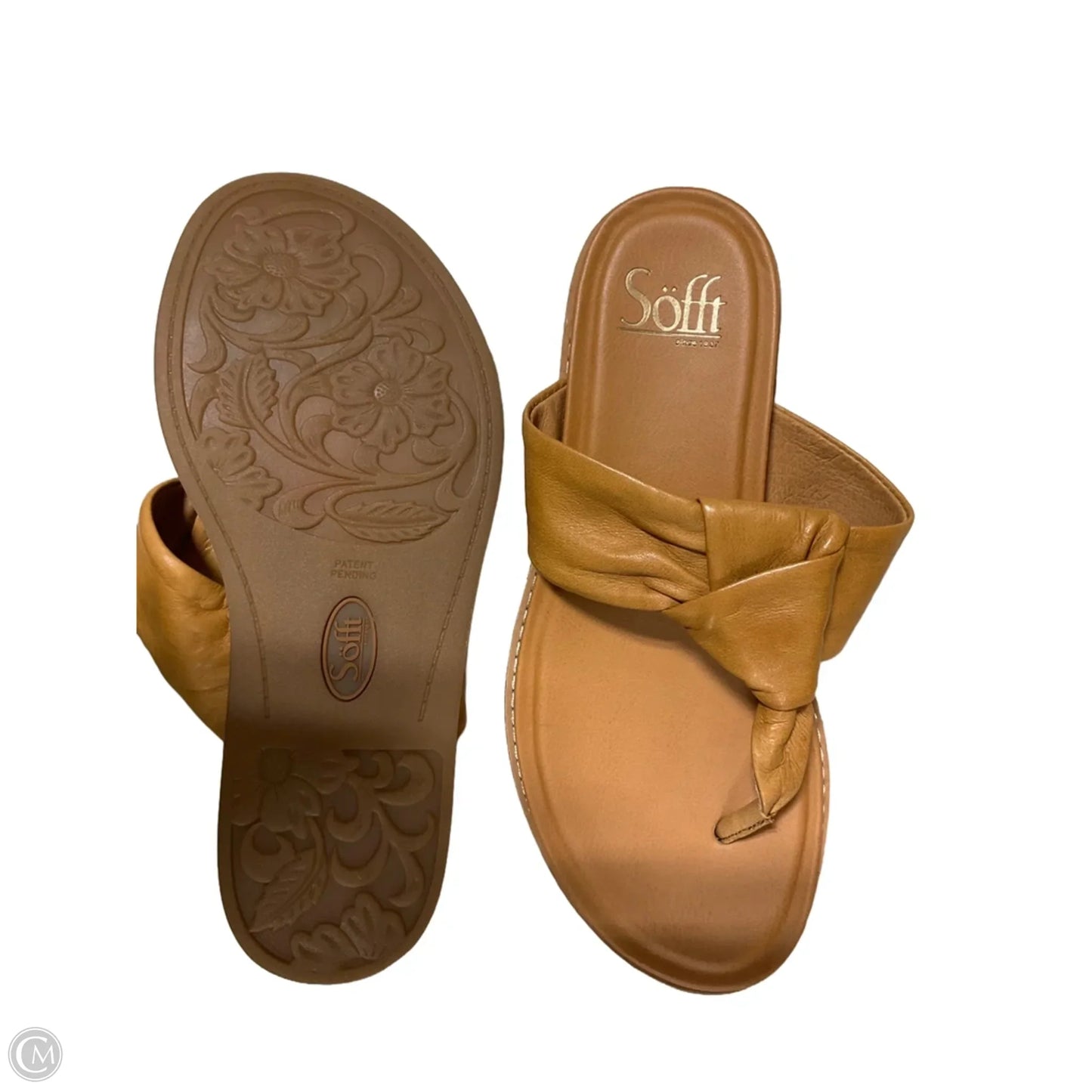 Sandals Flats By Sofft In Tan, Size: 6