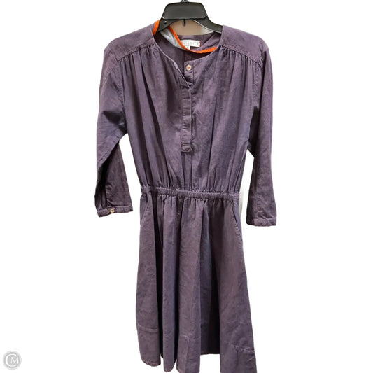 Dress Casual Midi By Cmb In Purple, Size: Xs