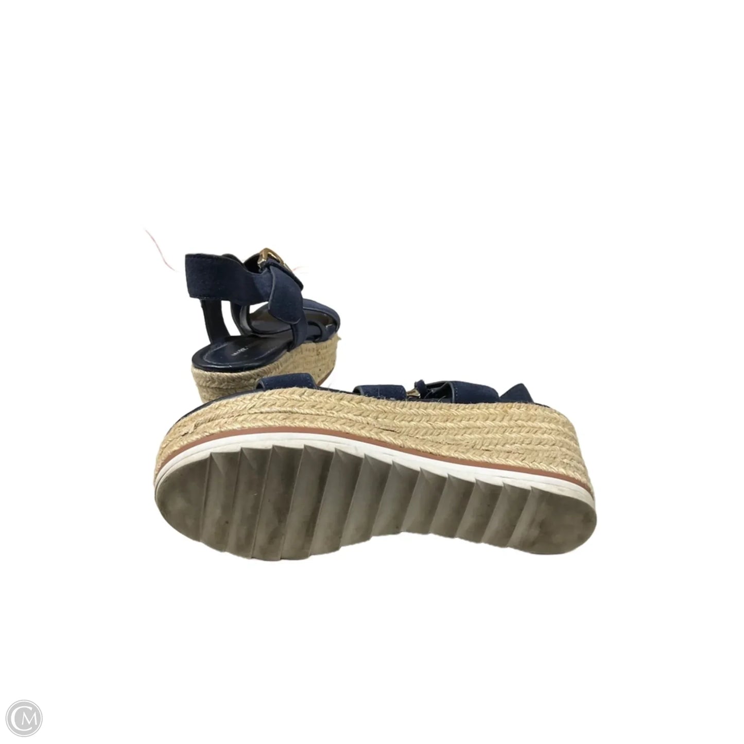 Sandals Heels Wedge By Marc Fisher In Navy, Size: 8