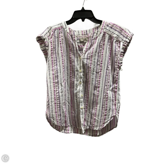 Top Sleeveless By Loft In Purple, Size: Xs