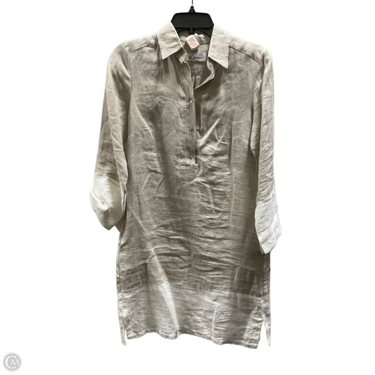 Dress Casual Midi By Cmb In Tan, Size: Xs