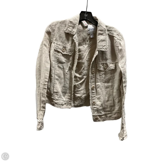 Jacket Shirt By Tommy Bahama In Tan, Size: S