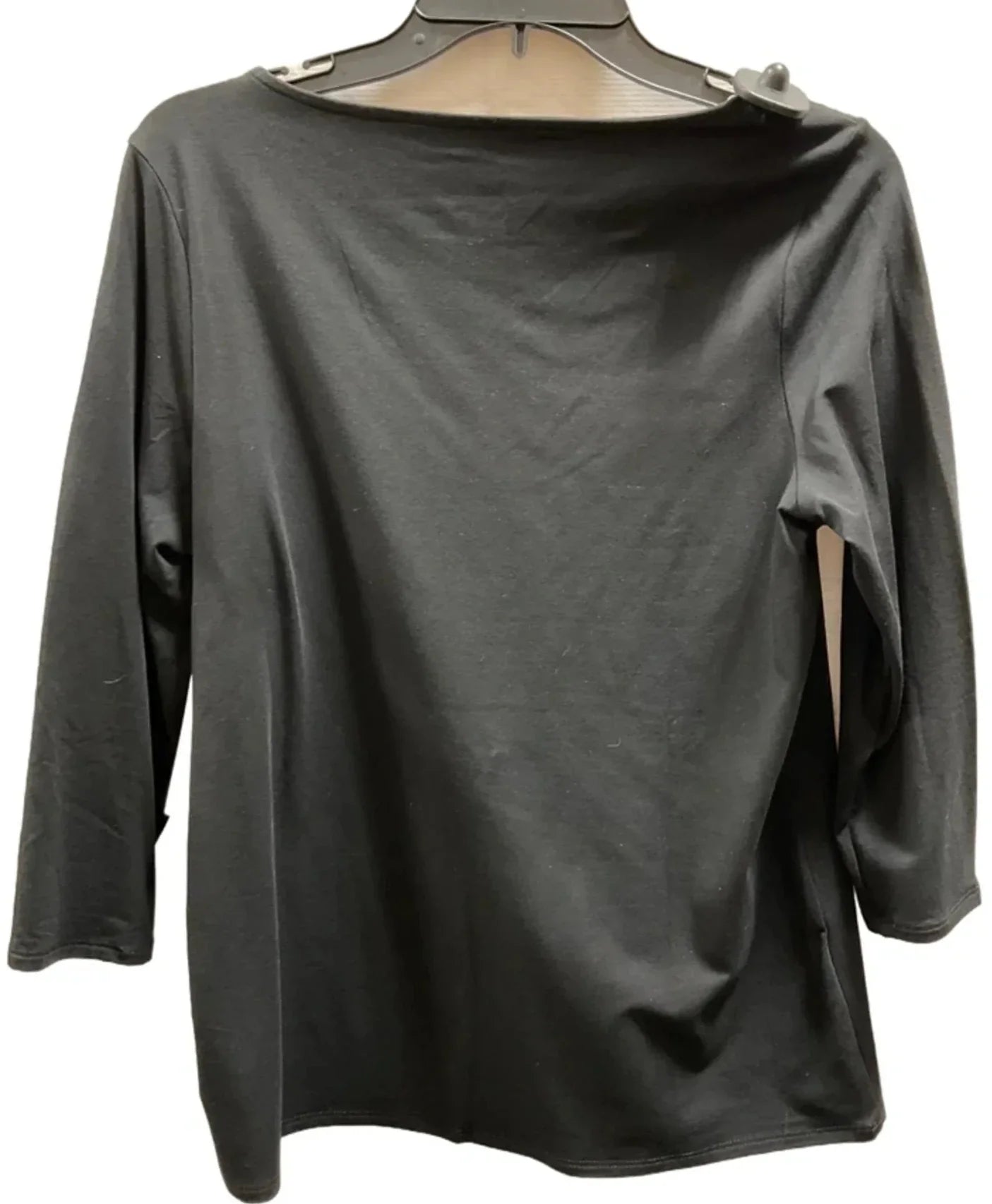 Top Long Sleeve Basic By Chicos In Black, Size: M