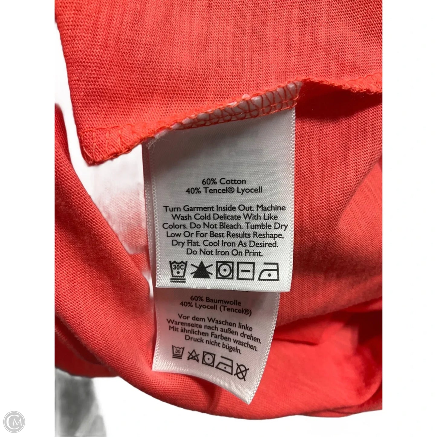 Top Sleeveless By Eddie Bauer In Orange, Size: L