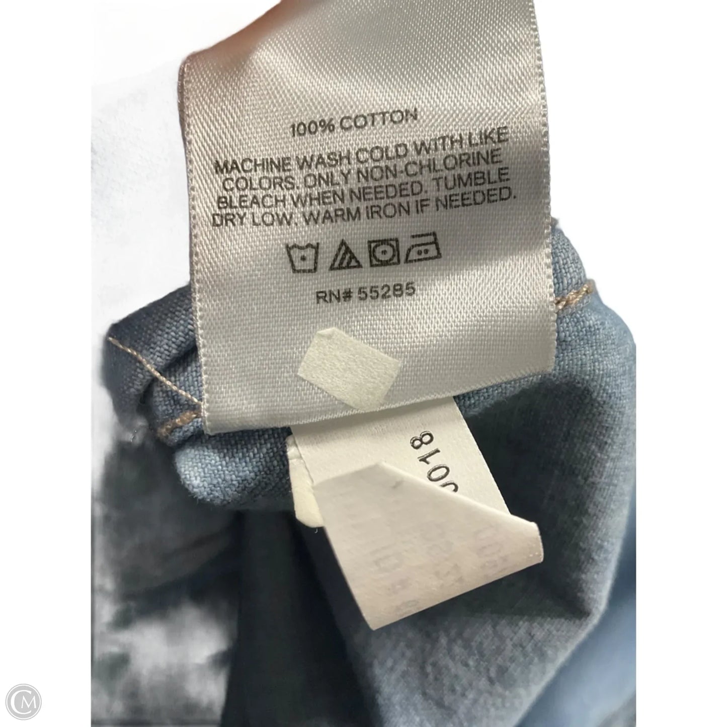 Blouse Long Sleeve By Express In Blue, Size: S