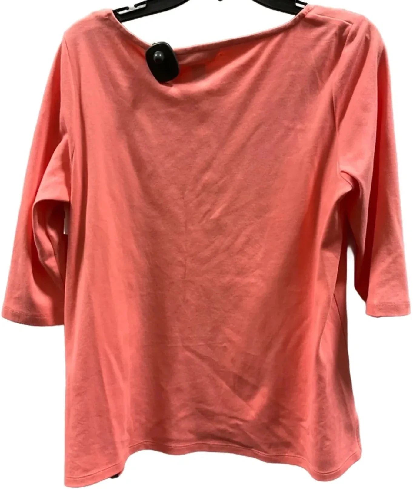 Top 3/4 Sleeve Basic By Lands End In Pink, Size: L