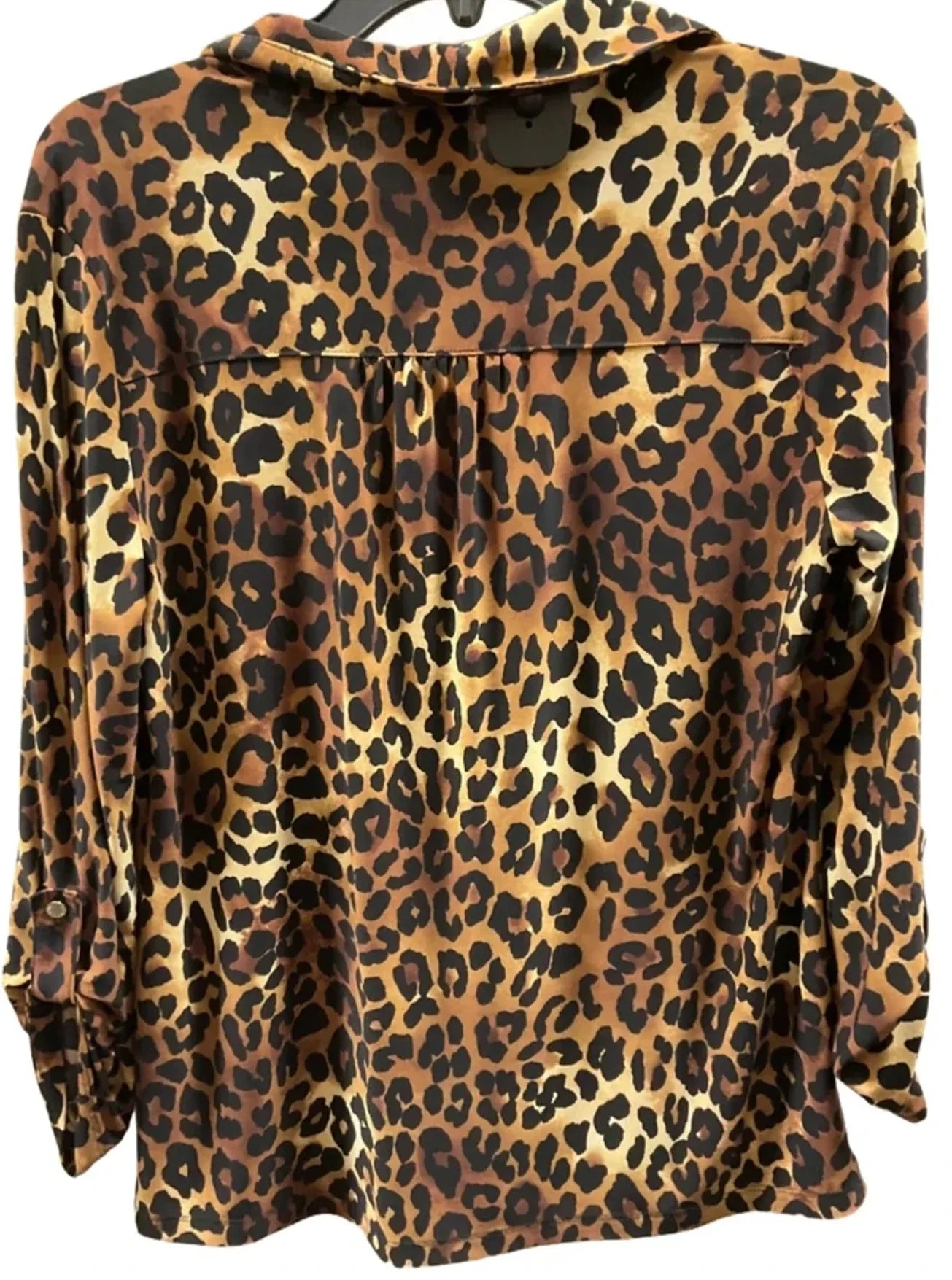 Top Long Sleeve By Anne Klein In Animal Print, Size: S