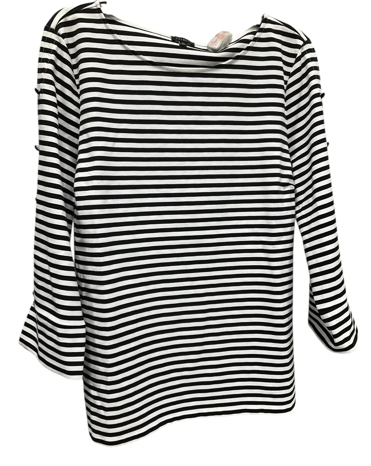 Top 3/4 Sleeve By Talbots In Striped Pattern, Size: Xl
