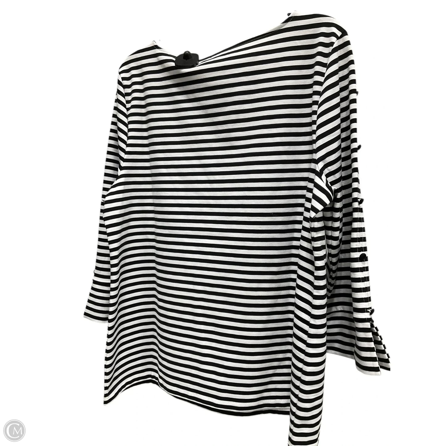 Top 3/4 Sleeve By Talbots In Striped Pattern, Size: Xl