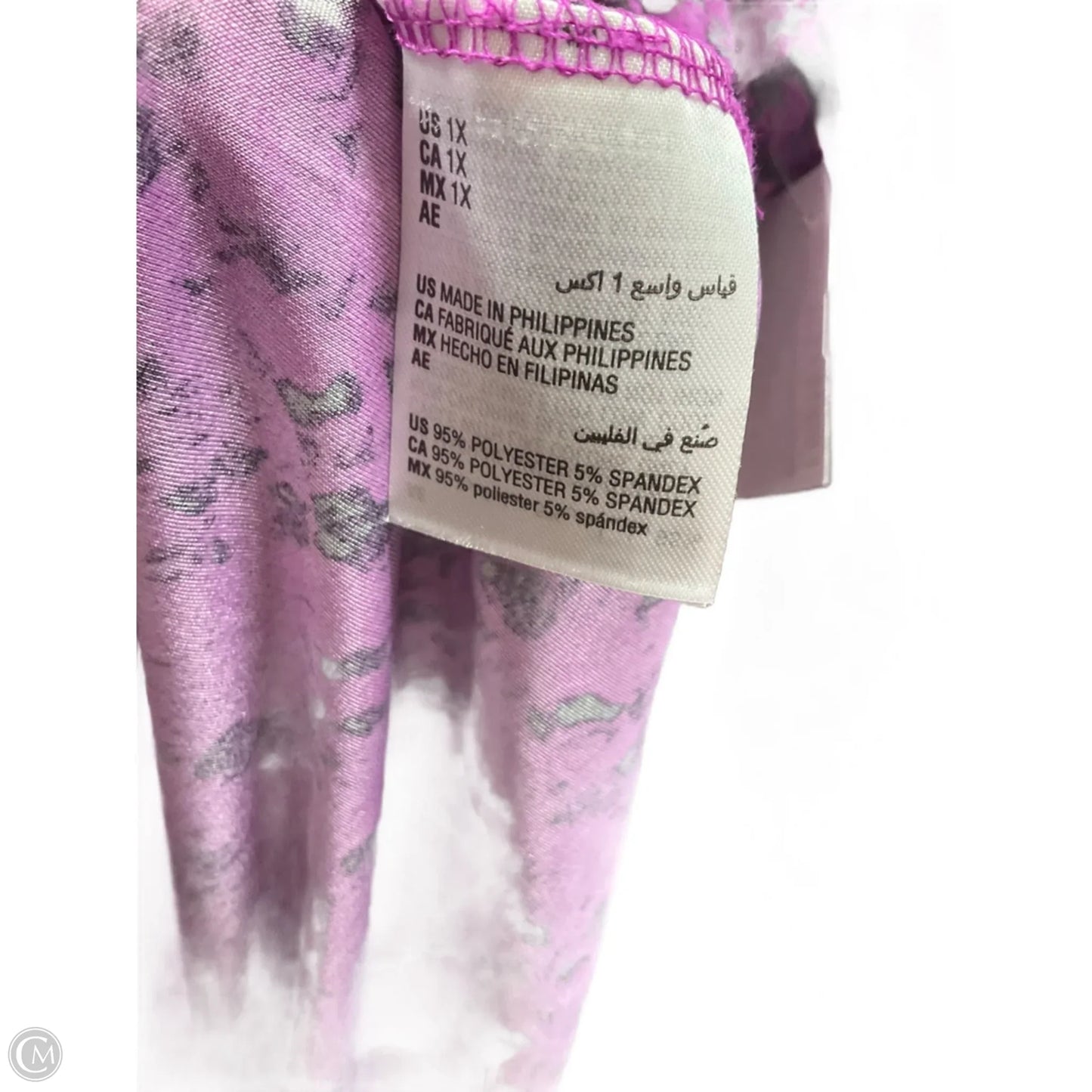 Top Long Sleeve By International Concepts In Purple, Size: 1x