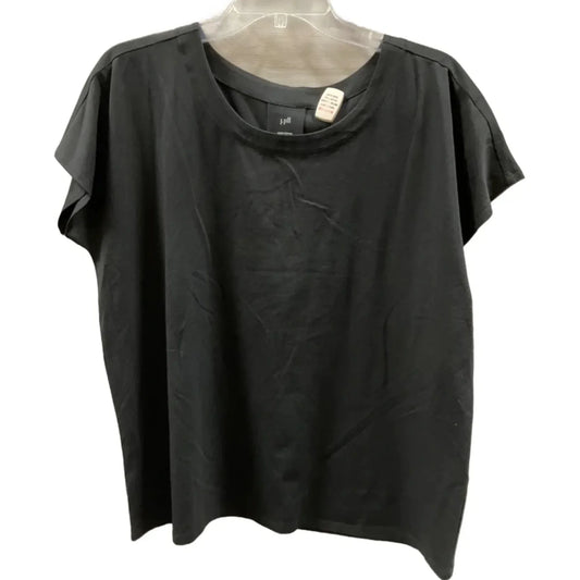 Top Short Sleeve Basic By J. Jill In Black, Size: M