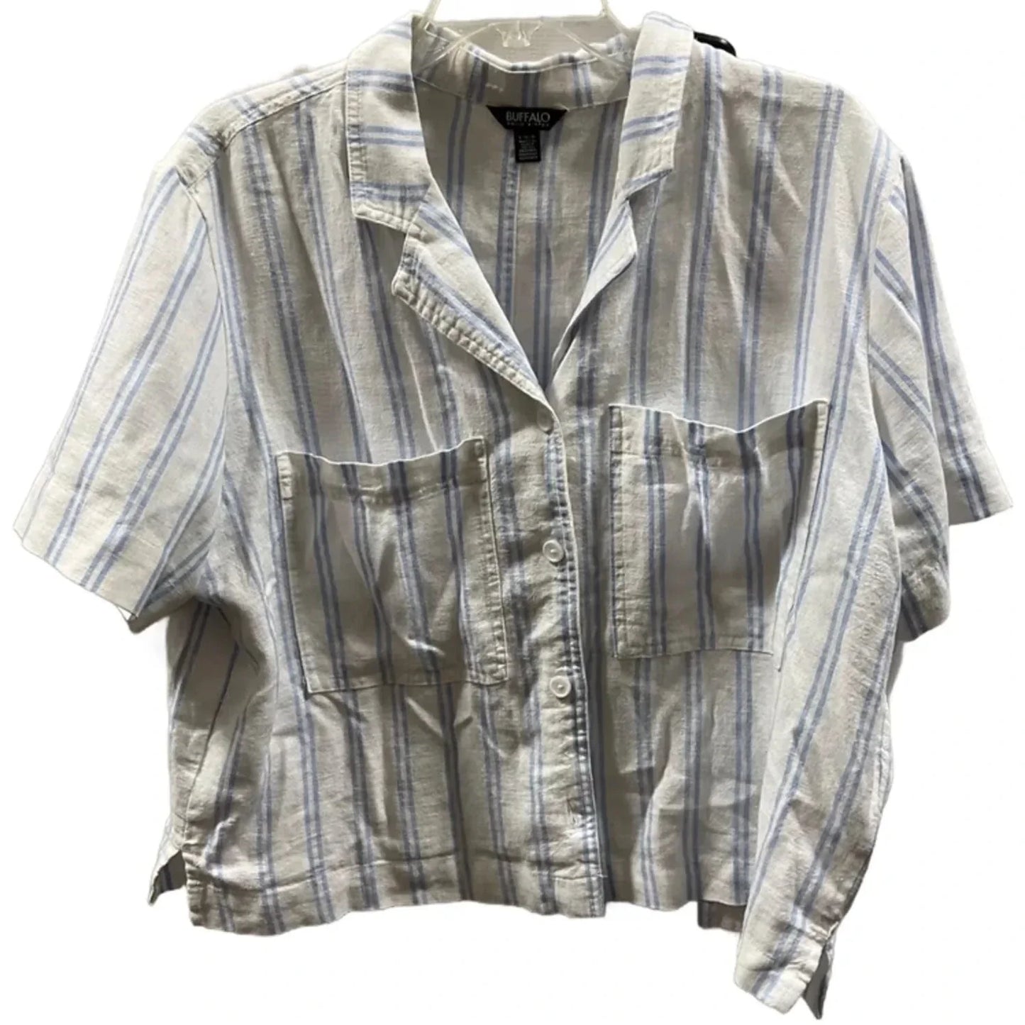 Top Short Sleeve By Buffalo David Bitton In White, Size: L