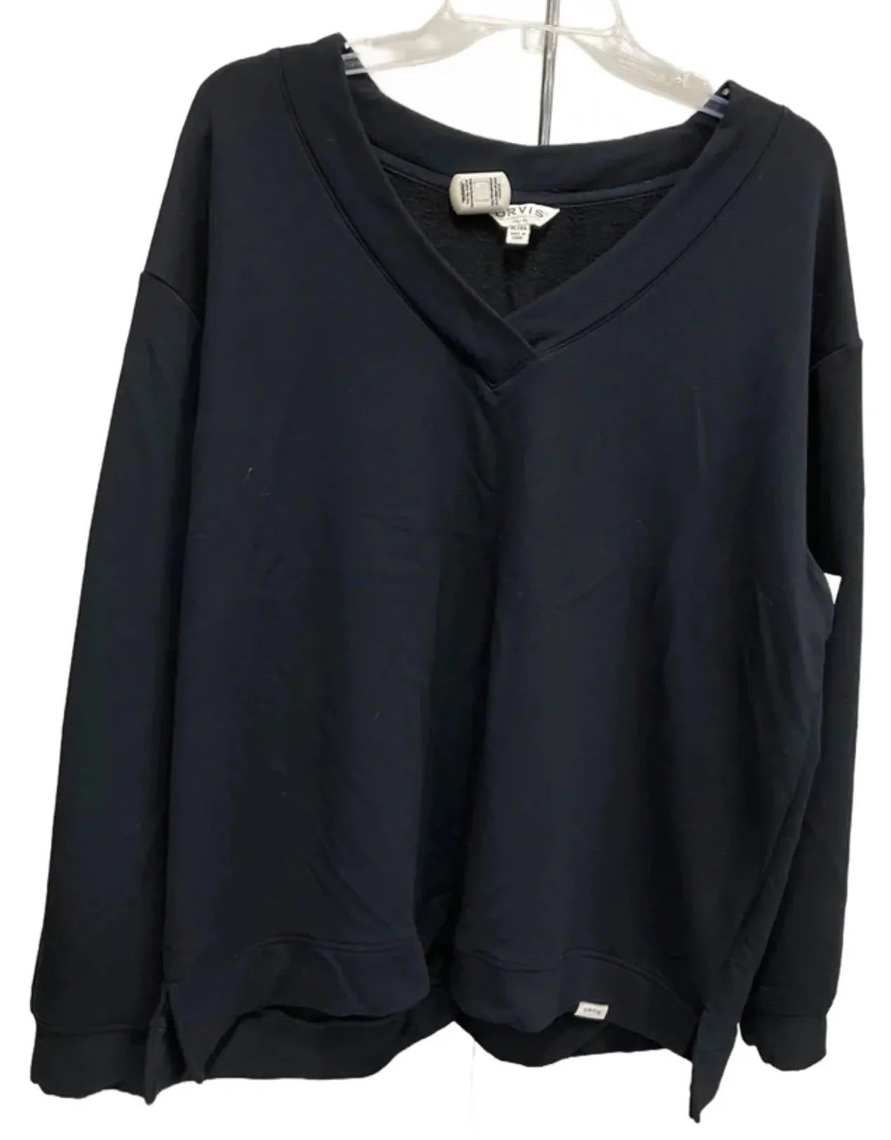 Top Long Sleeve By Orvis In Black, Size: Xl