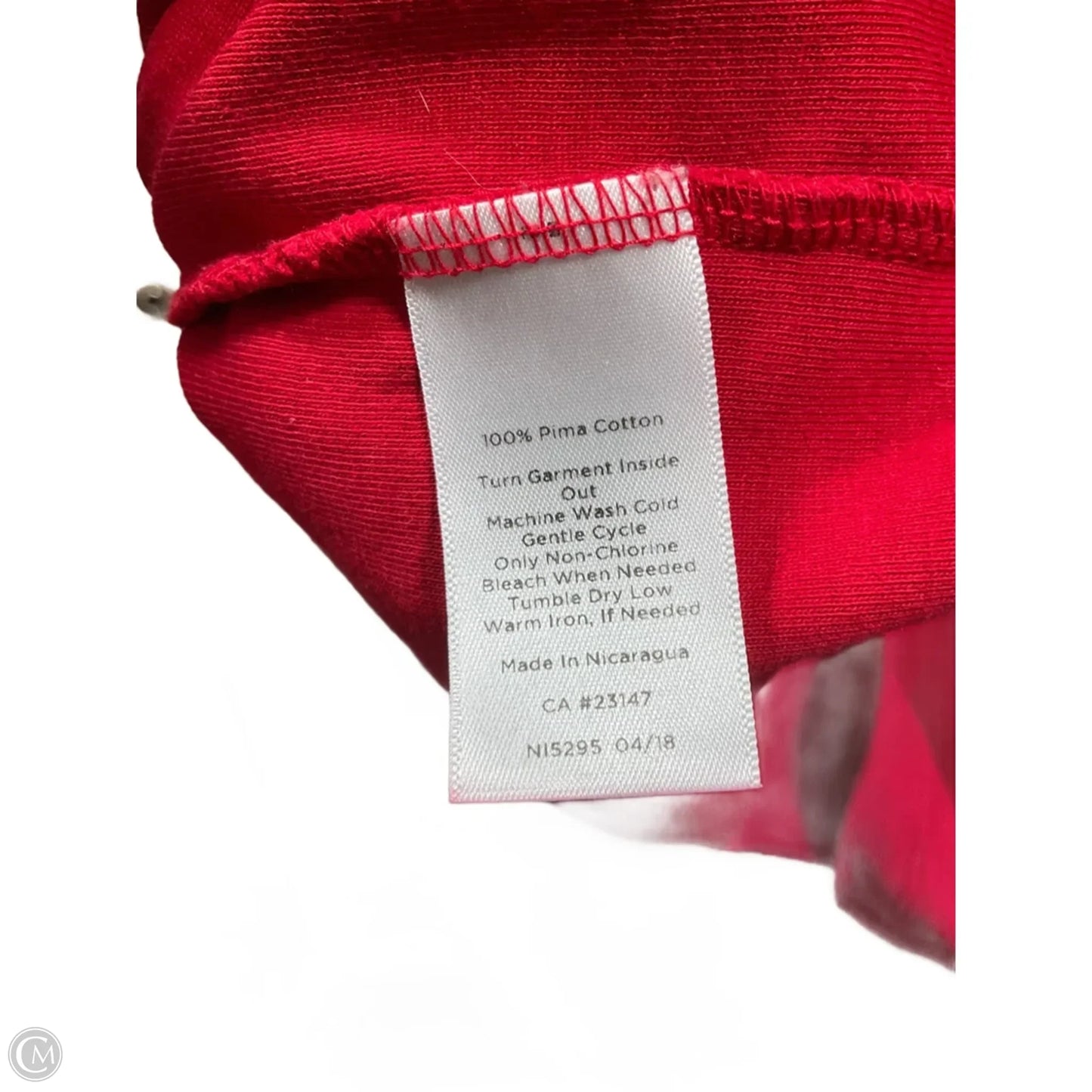 Top Long Sleeve Basic By Talbots In Red, Size: 1x