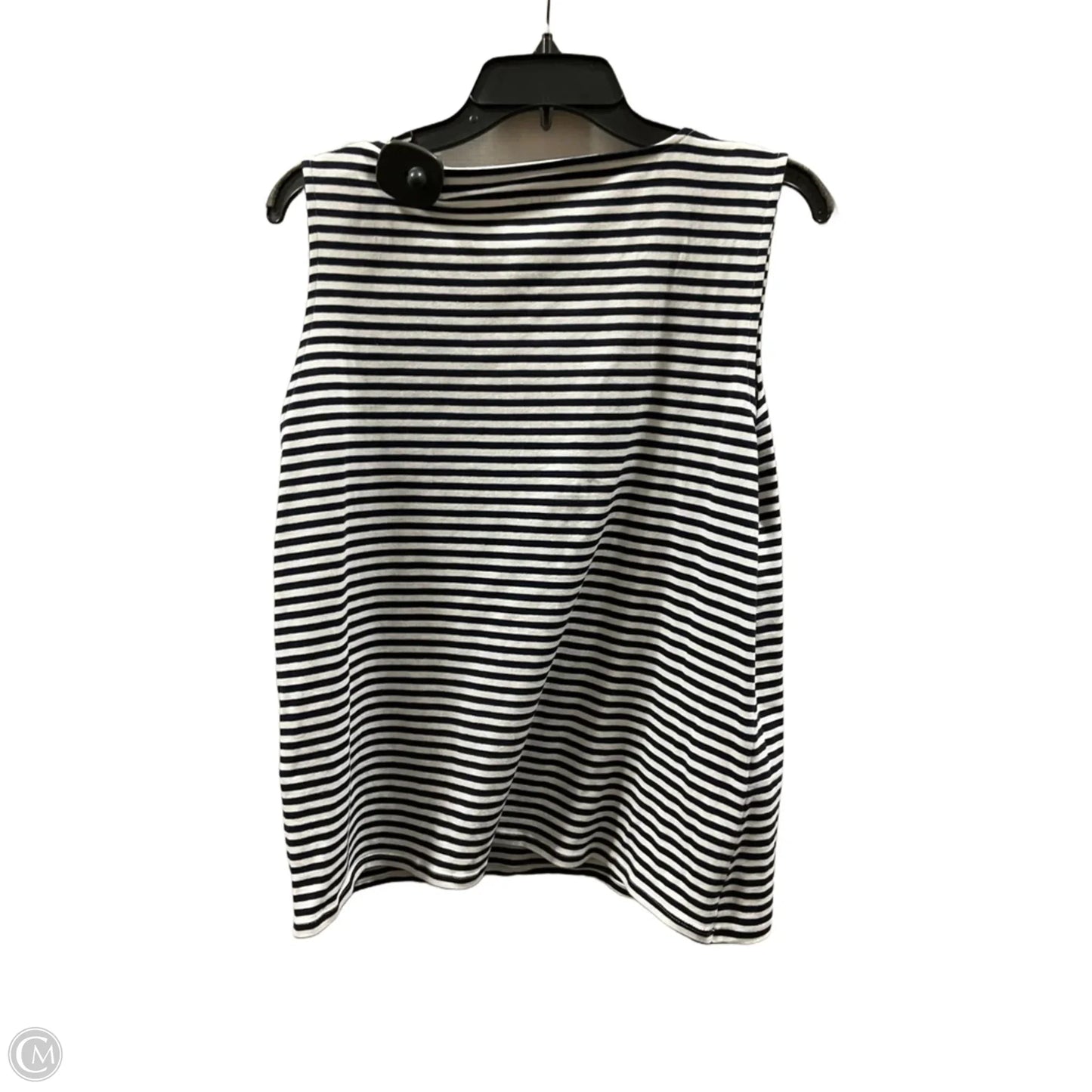 Top Sleeveless By Chicos In Striped Pattern, Size: L
