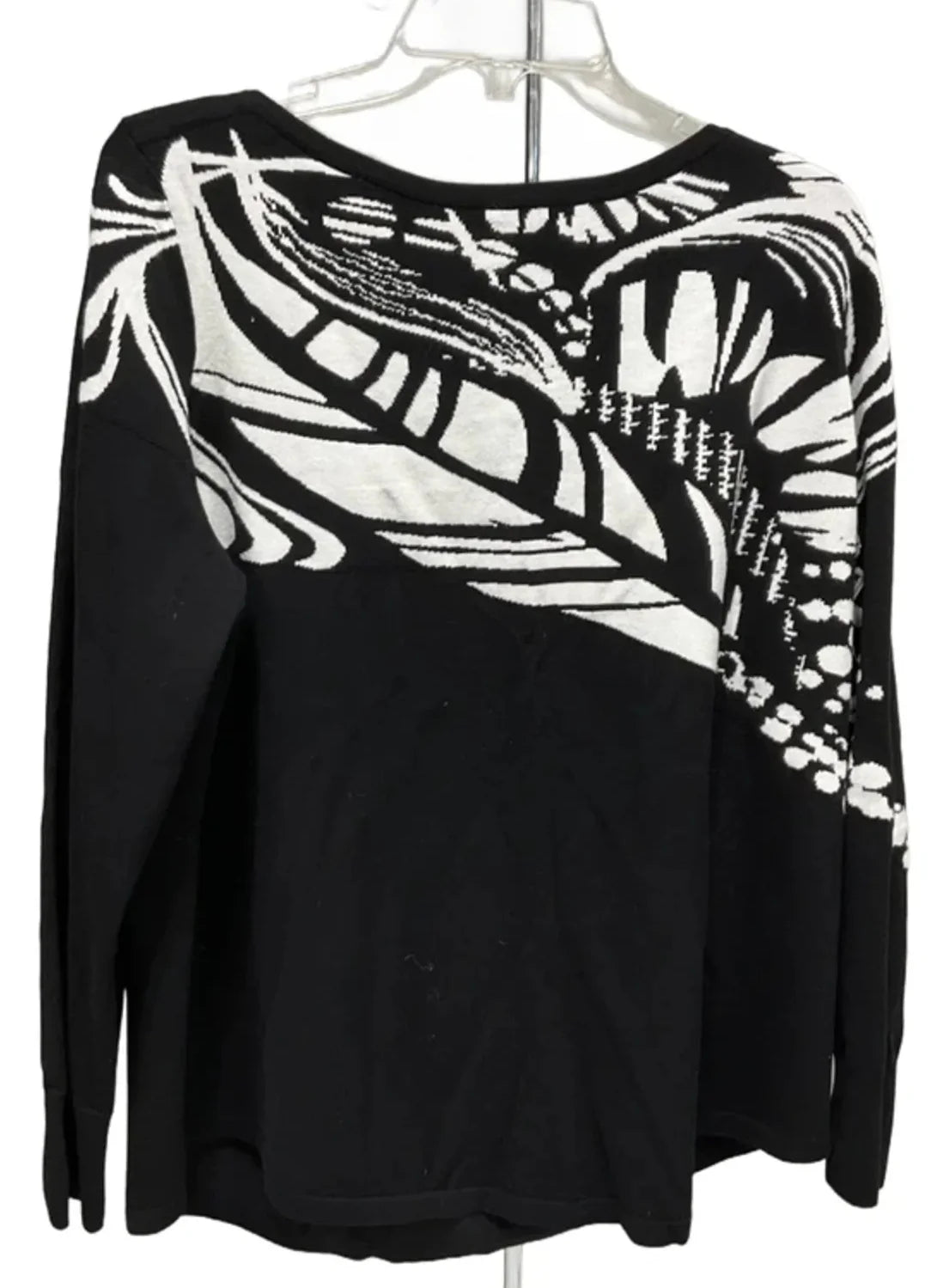 Top Long Sleeve By Chicos In Black, Size: Xl