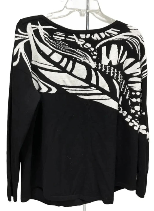 Top Long Sleeve By Chicos In Black, Size: Xl