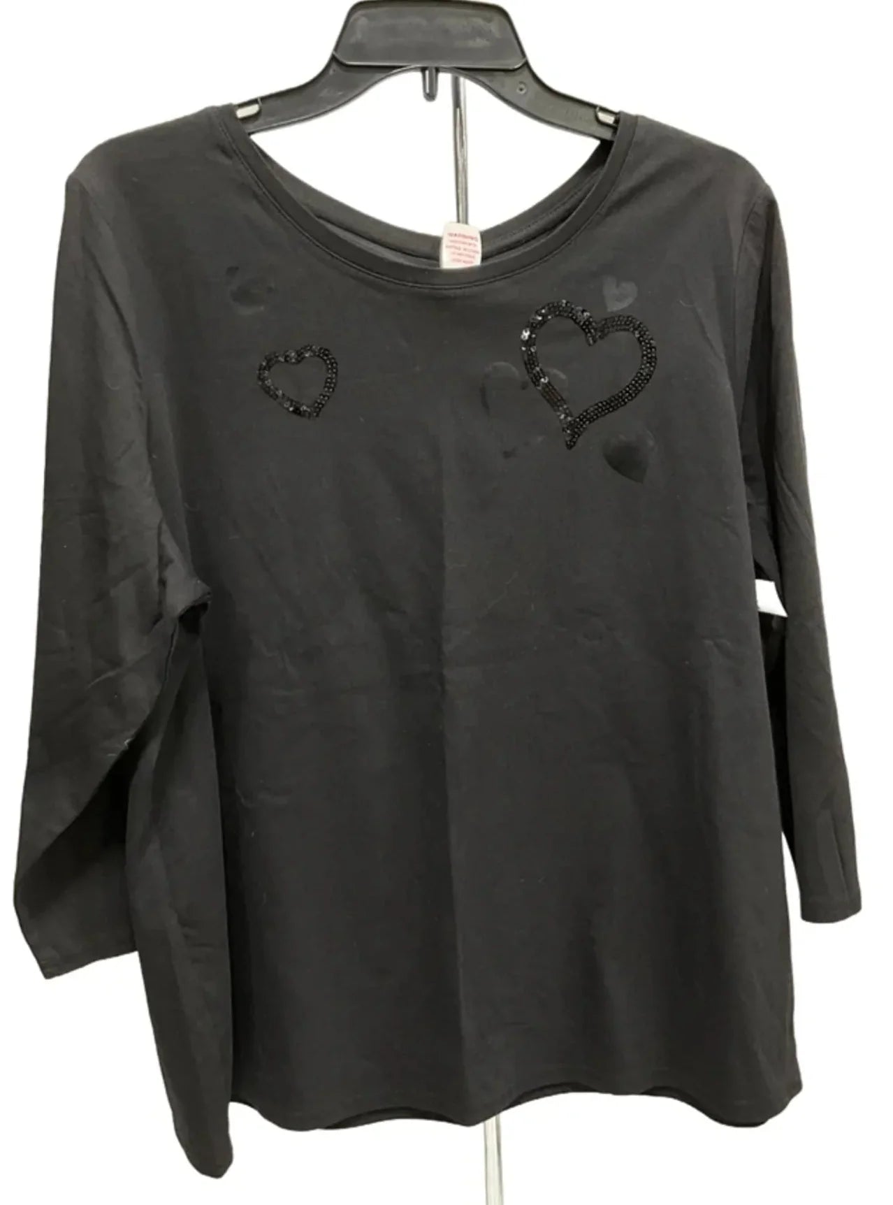 Top Long Sleeve By Chicos In Black, Size: Xl