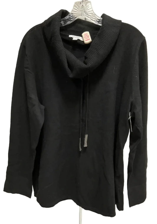 Top Long Sleeve By Chicos In Black, Size: Xl