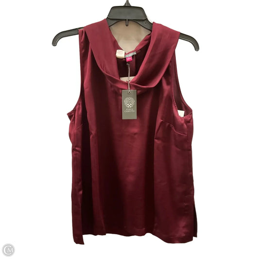 Top Sleeveless By Vince Camuto In Maroon, Size: L