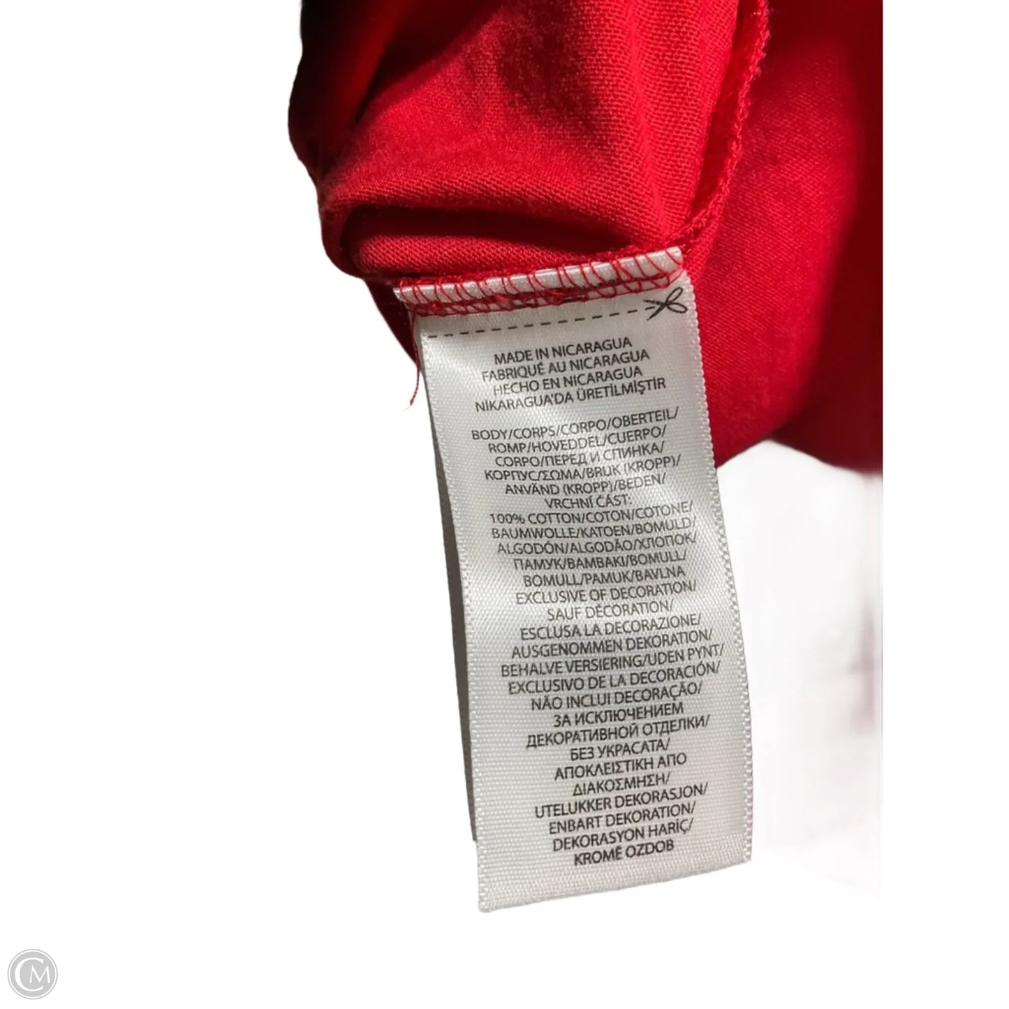 Top Short Sleeve Basic By Polo Ralph Lauren In Red, Size: L