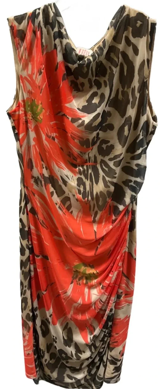 Dress Casual Midi By Frank Lyman In Animal Print, Size: 8