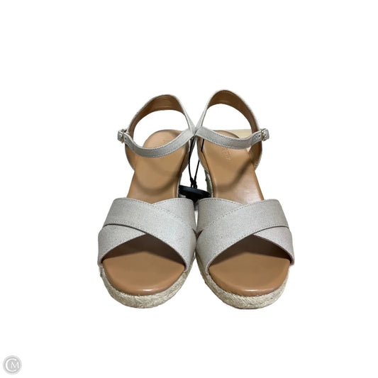 Sandals Heels Wedge By J. Crew In Tan, Size: 7