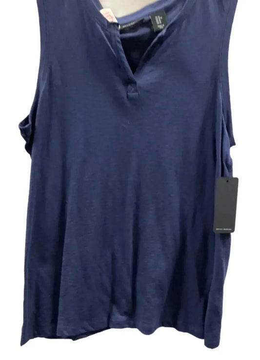 Top Sleeveless By Mercer And Madison In Navy, Size: M
