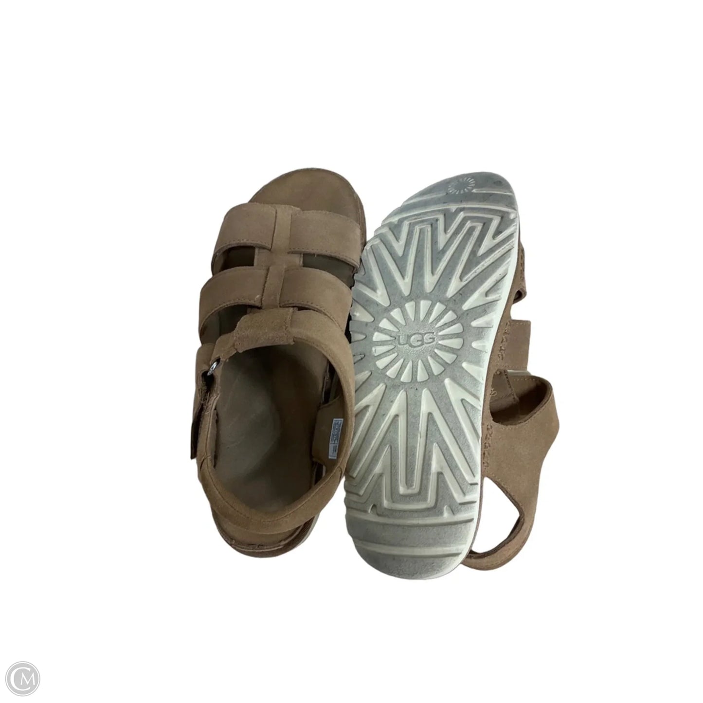Sandals Designer By Ugg In Tan, Size: 10