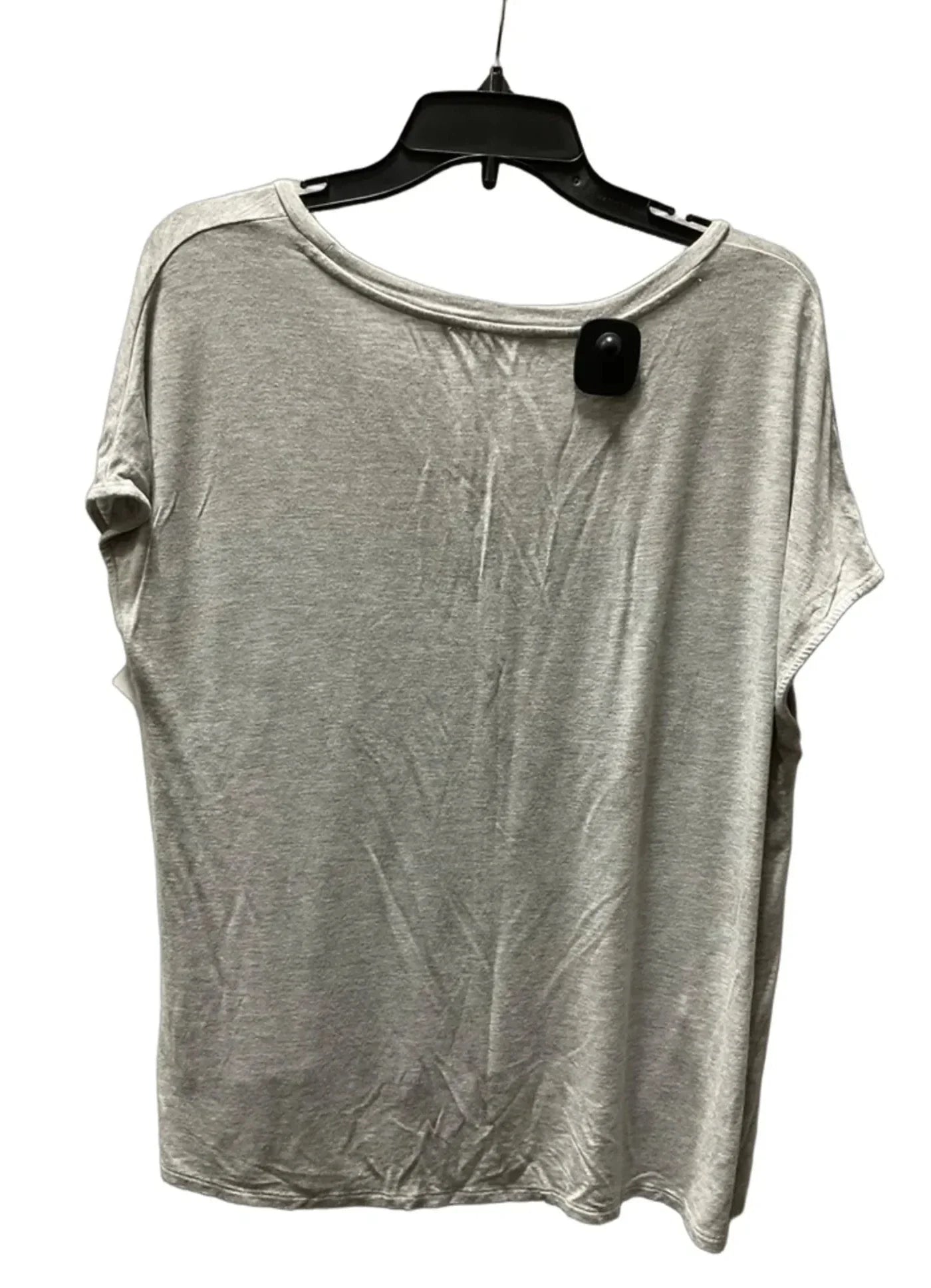 Top Short Sleeve Basic By Loft In Grey, Size: M