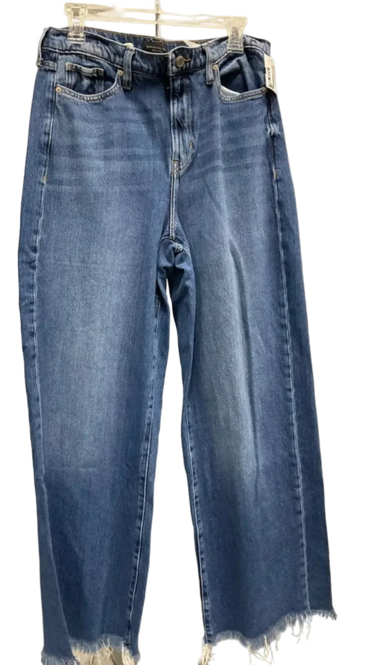 Jeans Wide Leg By Banana Republic In Blue, Size: 12