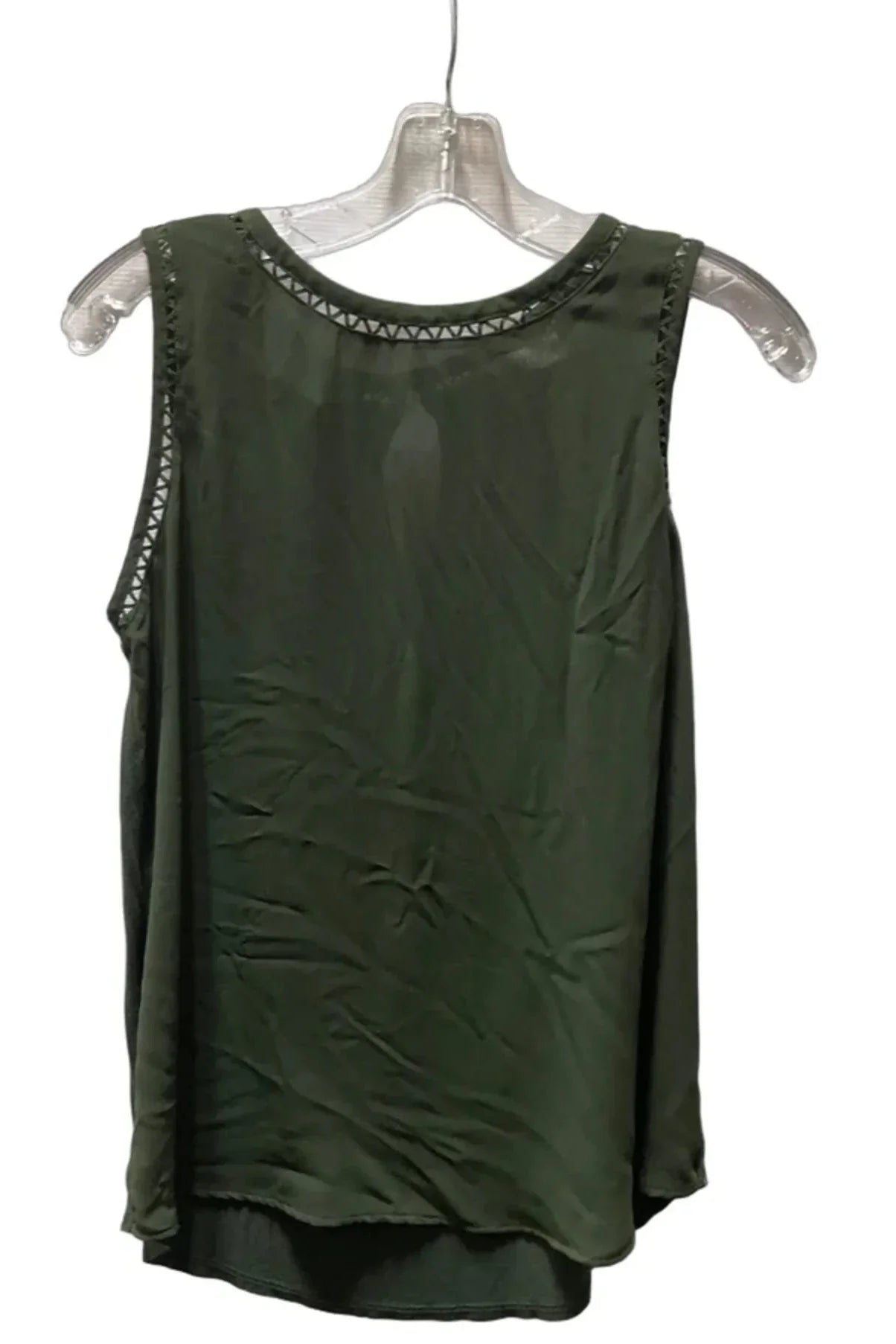 Top Sleeveless By Loft In Green, Size: S