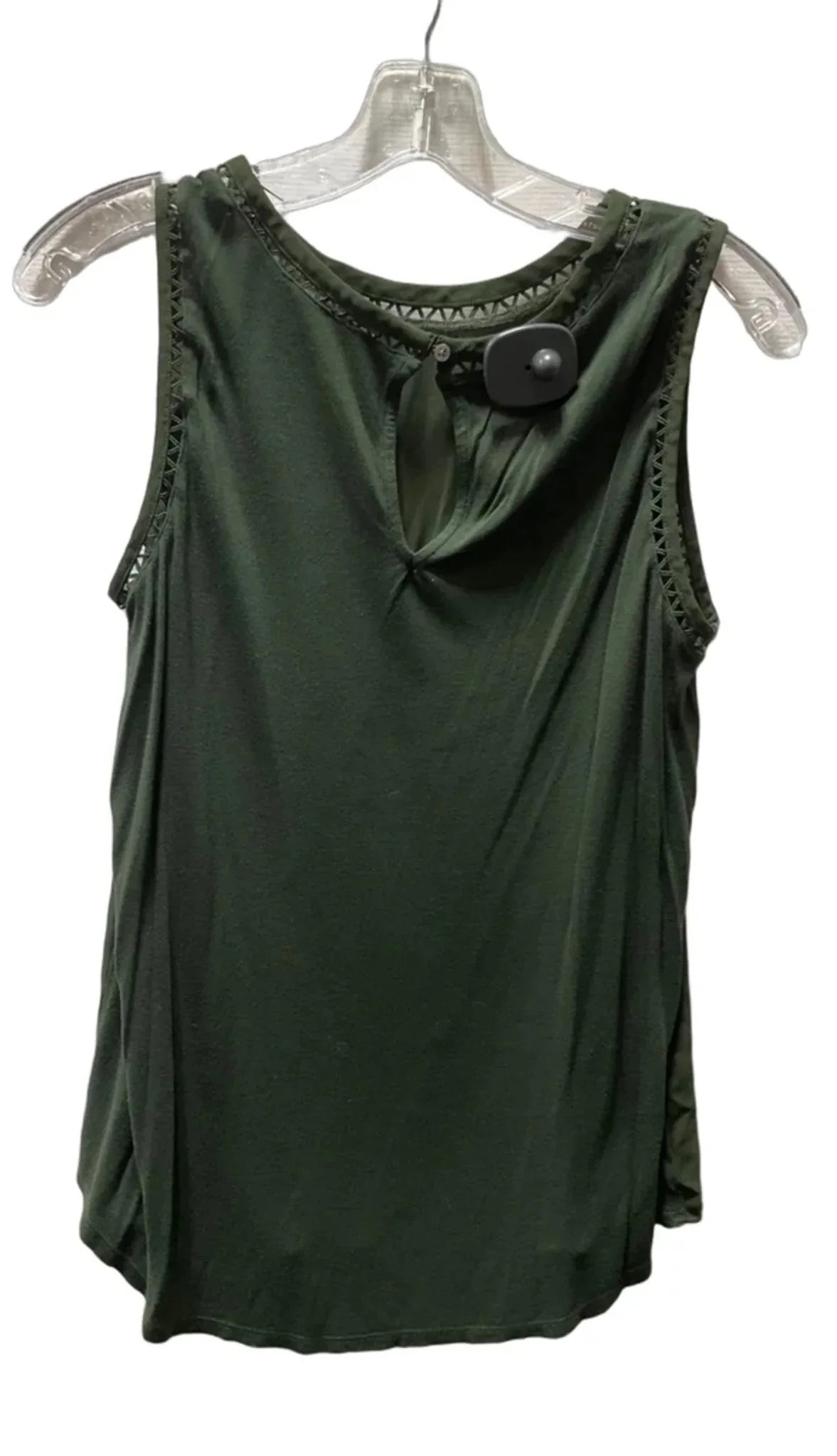Top Sleeveless By Loft In Green, Size: S