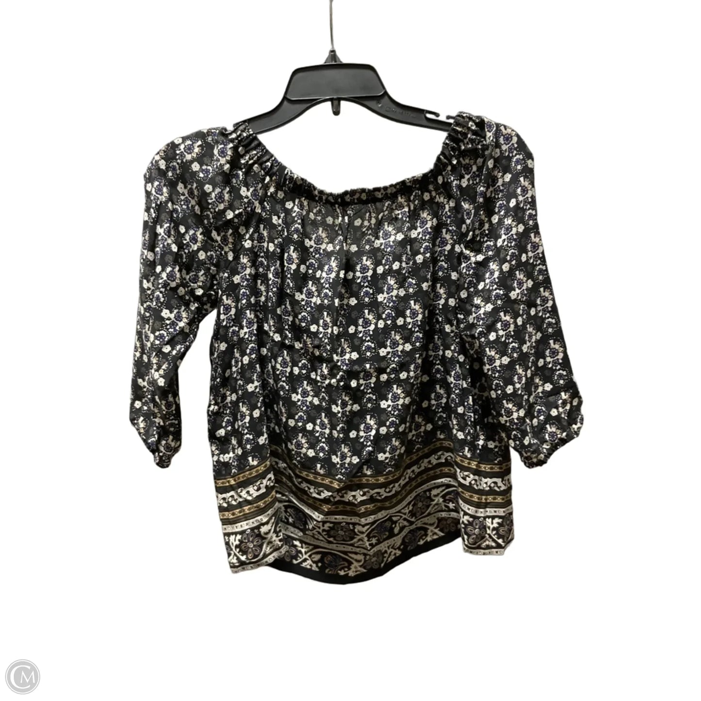 Top Short Sleeve By Madewell In Black, Size: Xxs