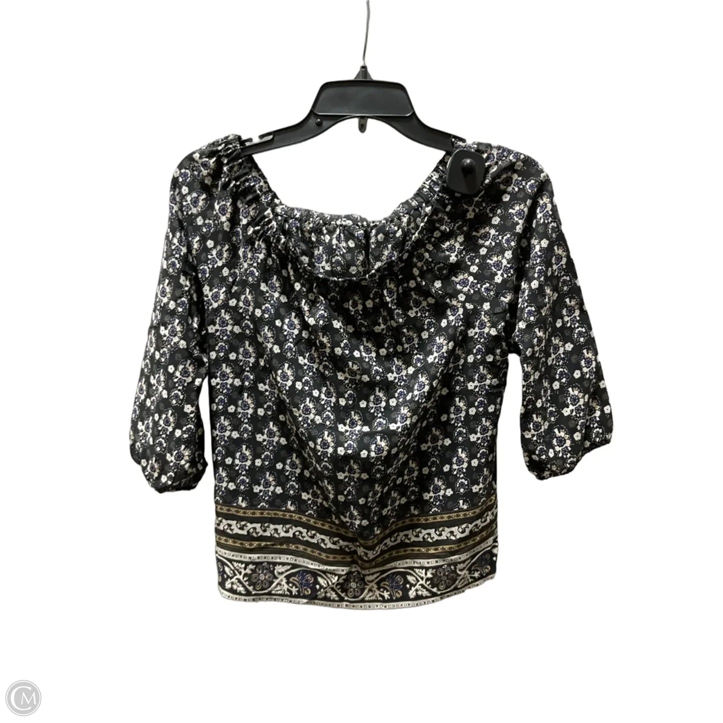 Top Short Sleeve By Madewell In Black, Size: Xxs