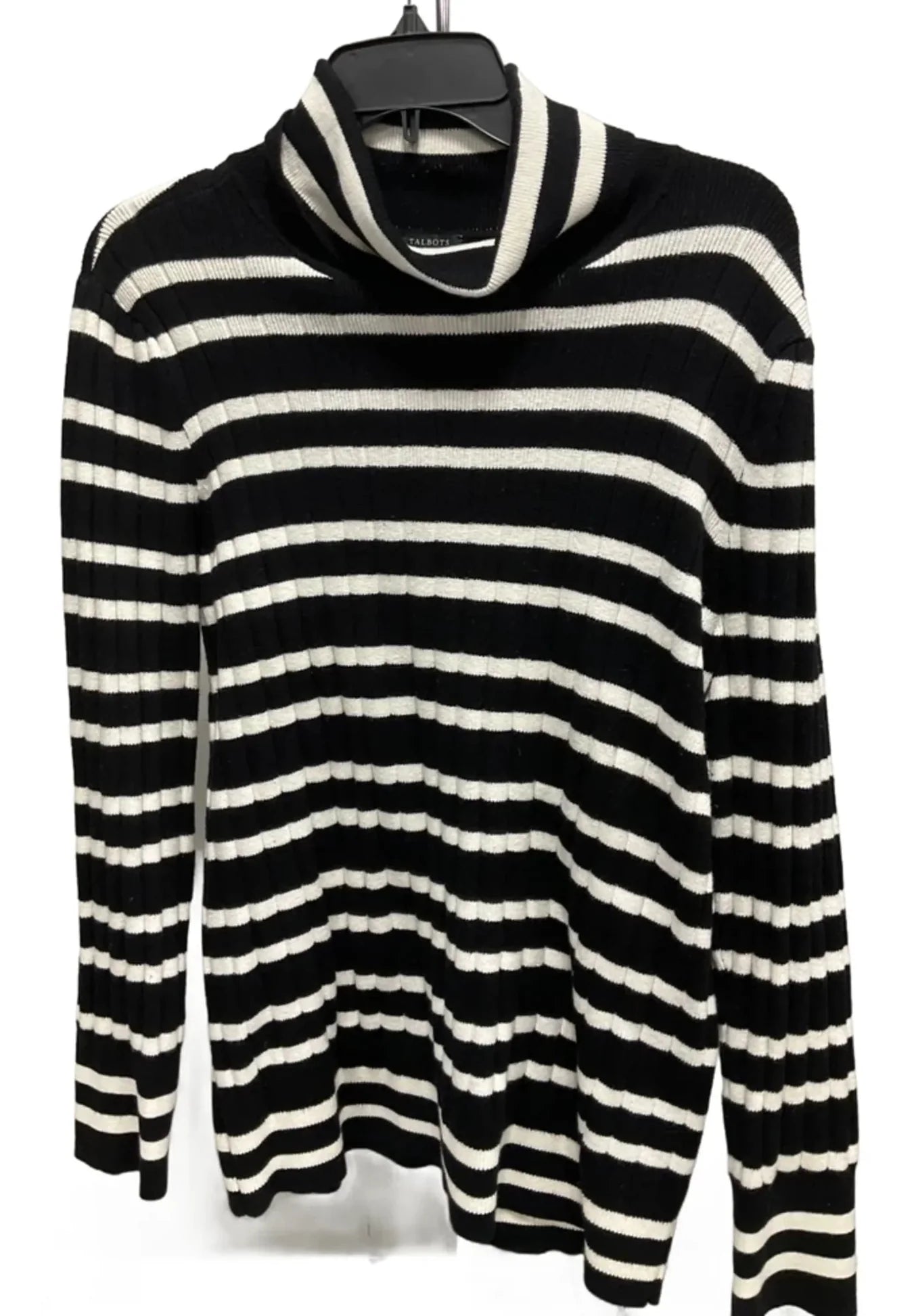 Sweater By Talbots In Striped Pattern, Size: M
