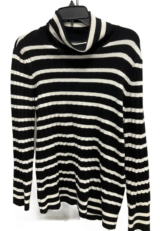 Sweater By Talbots In Striped Pattern, Size: M