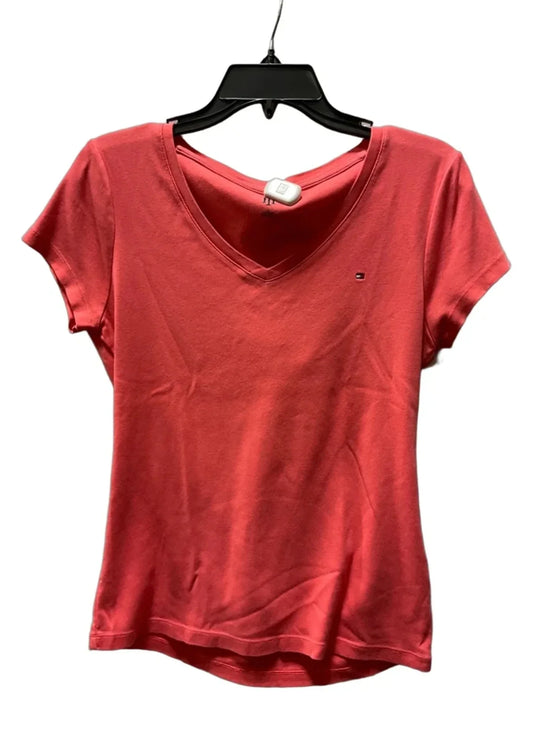 Top Short Sleeve Basic By Tommy Hilfiger In Orange, Size: L